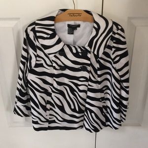 Jacket zibra print never worn
